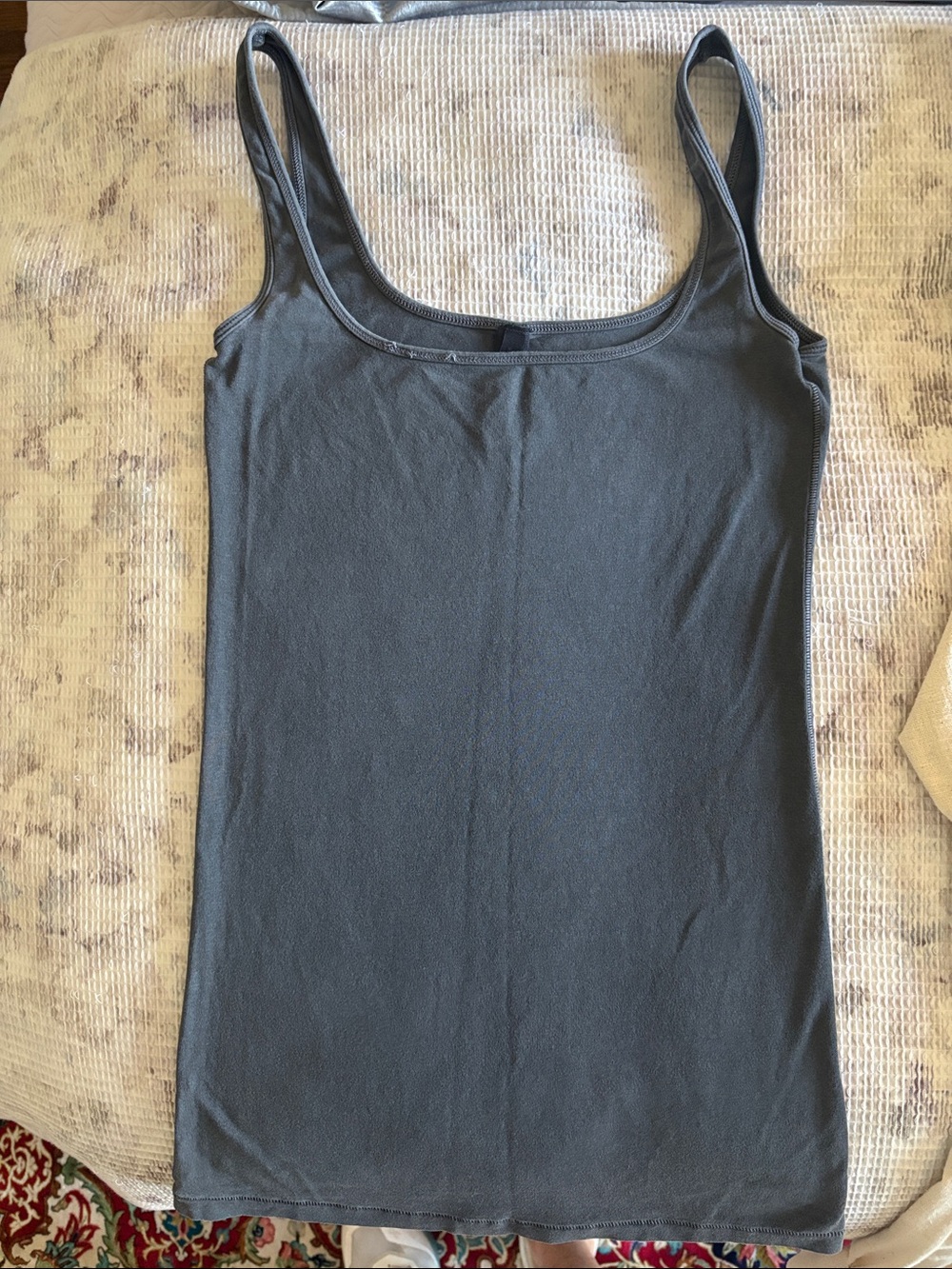 SKIMS Slate Gray Scoop Neck Tank Top